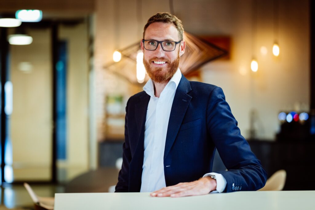Call to action foto met Sander Bank