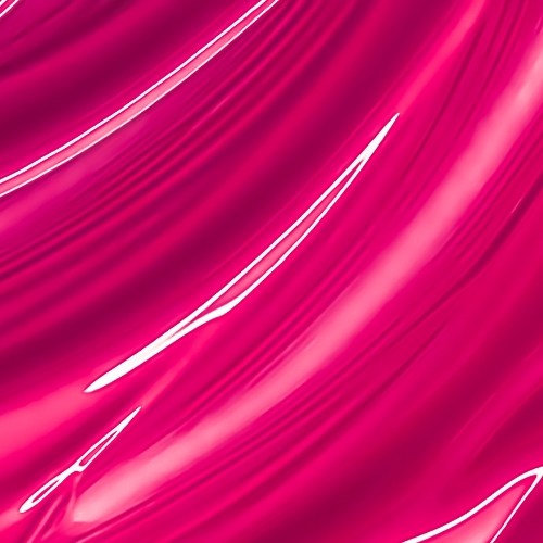 Abstracte achtergrond met glanzende, golvende lijnen in felroze tinten en een vloeiende, zijdeachtige textuur.